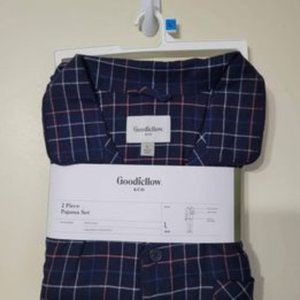 Men's 2 Piece Flannel Pajama Size Large